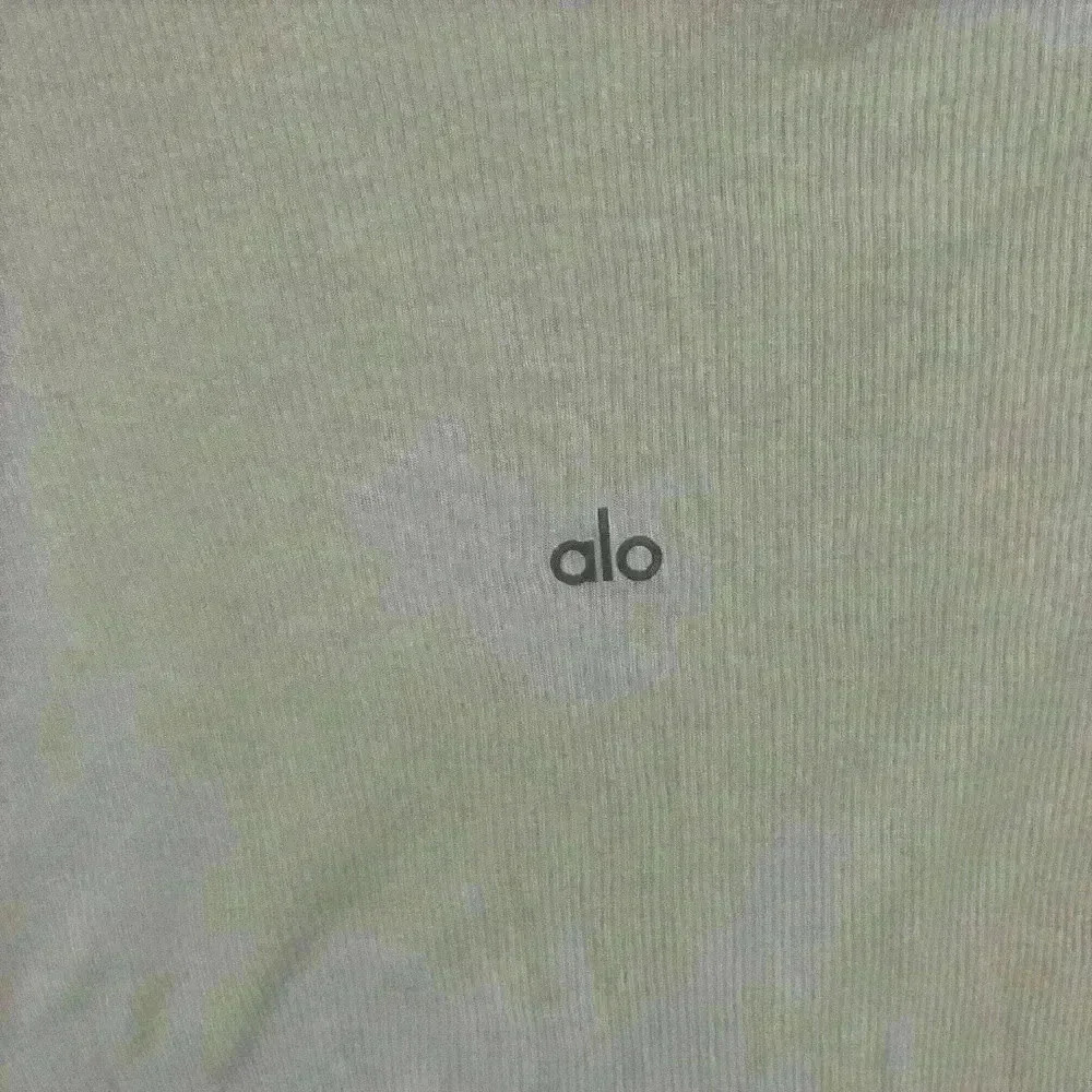 Alo open shoulder top ribbed peak long sleeve ivory size xs small - Picture 5 of 5